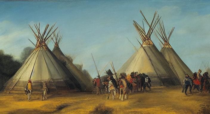 Tipis in Rembrandt Lighting Style