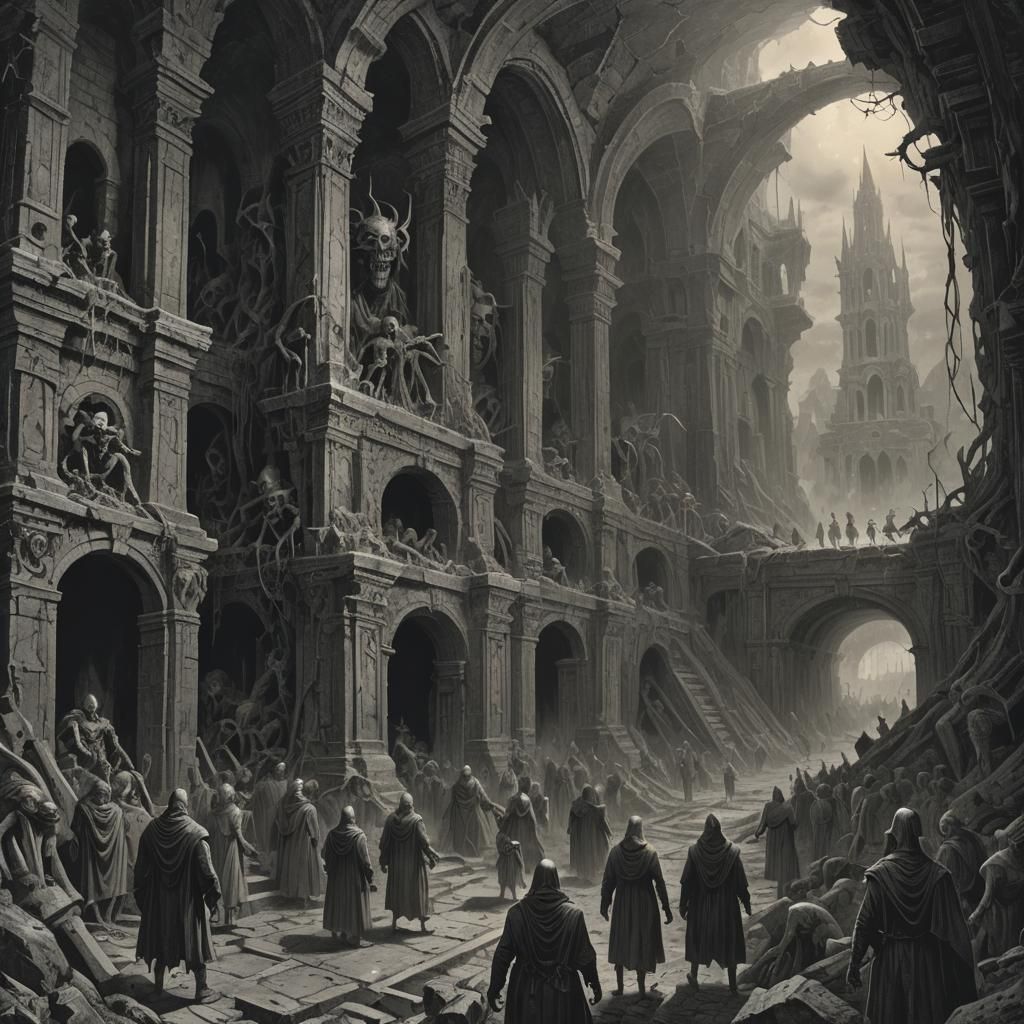 Ancient Underground Ruins with Automatons and Demons