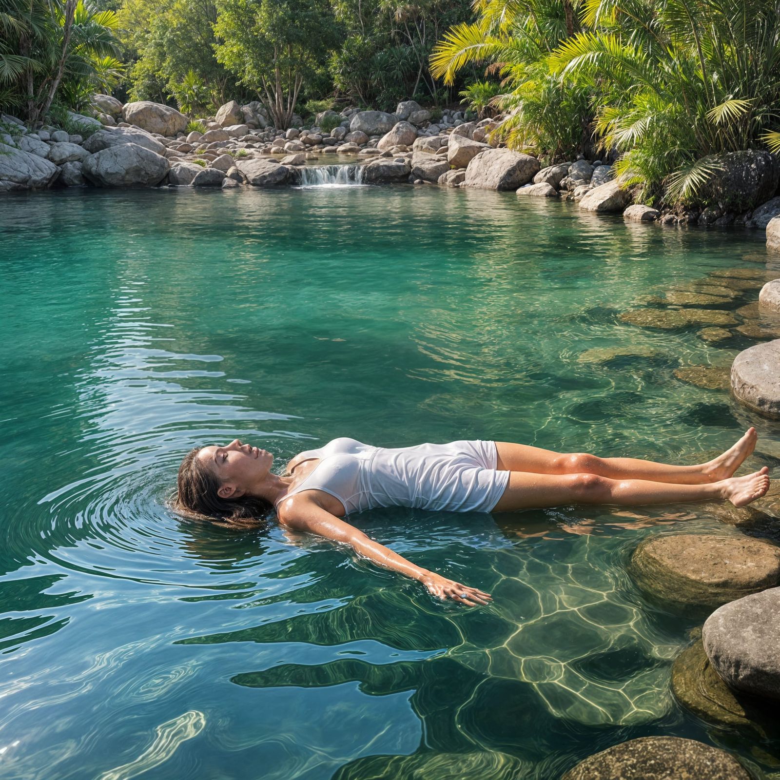 Calm Ocean Waves in Serene Environment
