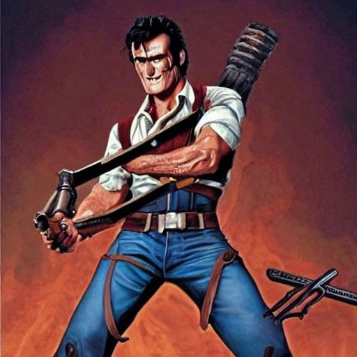 Ash Williams: Army of Darkness Digital Art