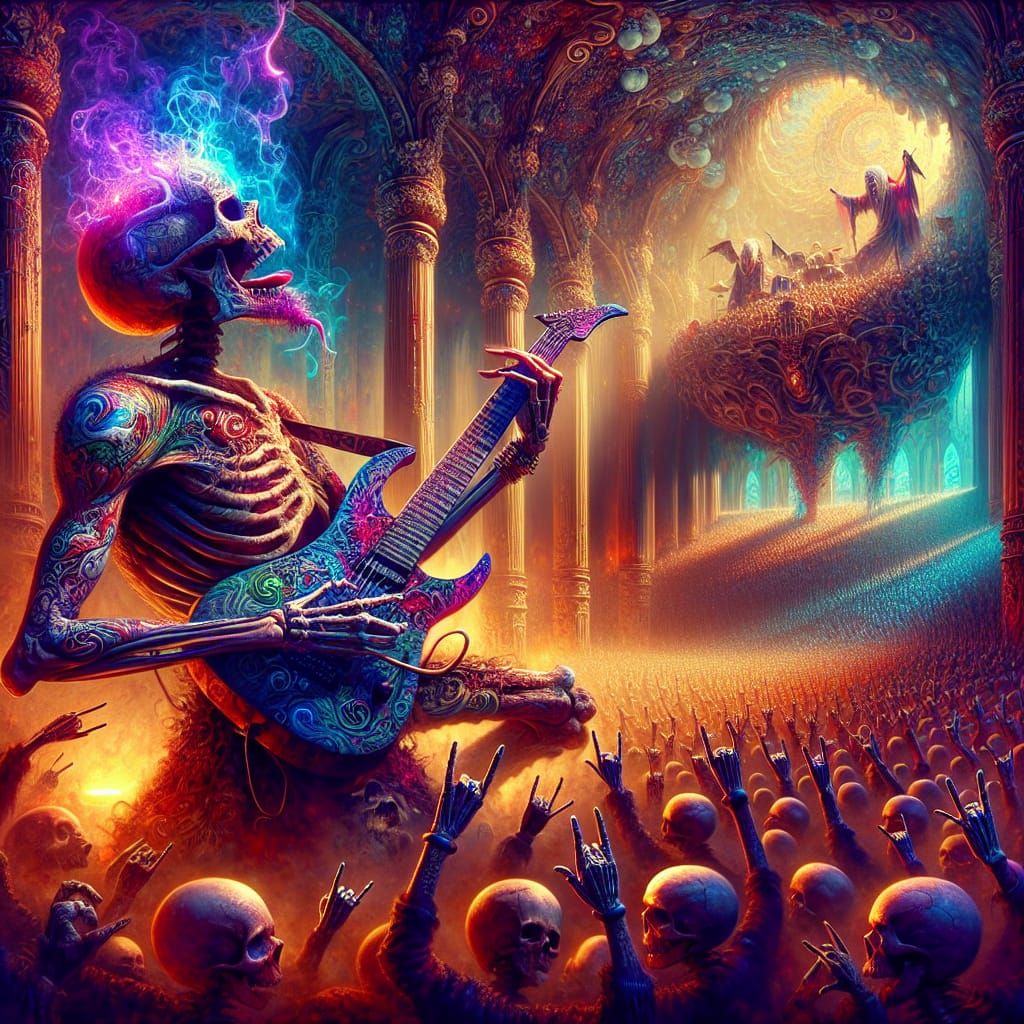 Skeleton Guitar Musical content.