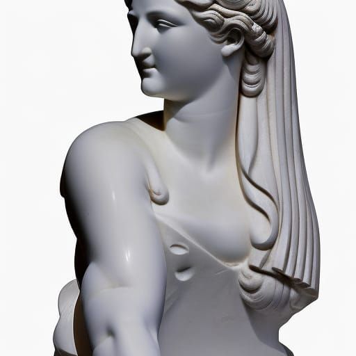 Greek Marble Kore Sculpture