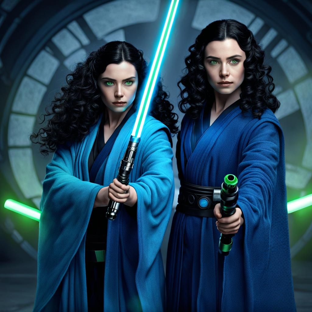 Jedi Master Teaches Apprentice in the Force