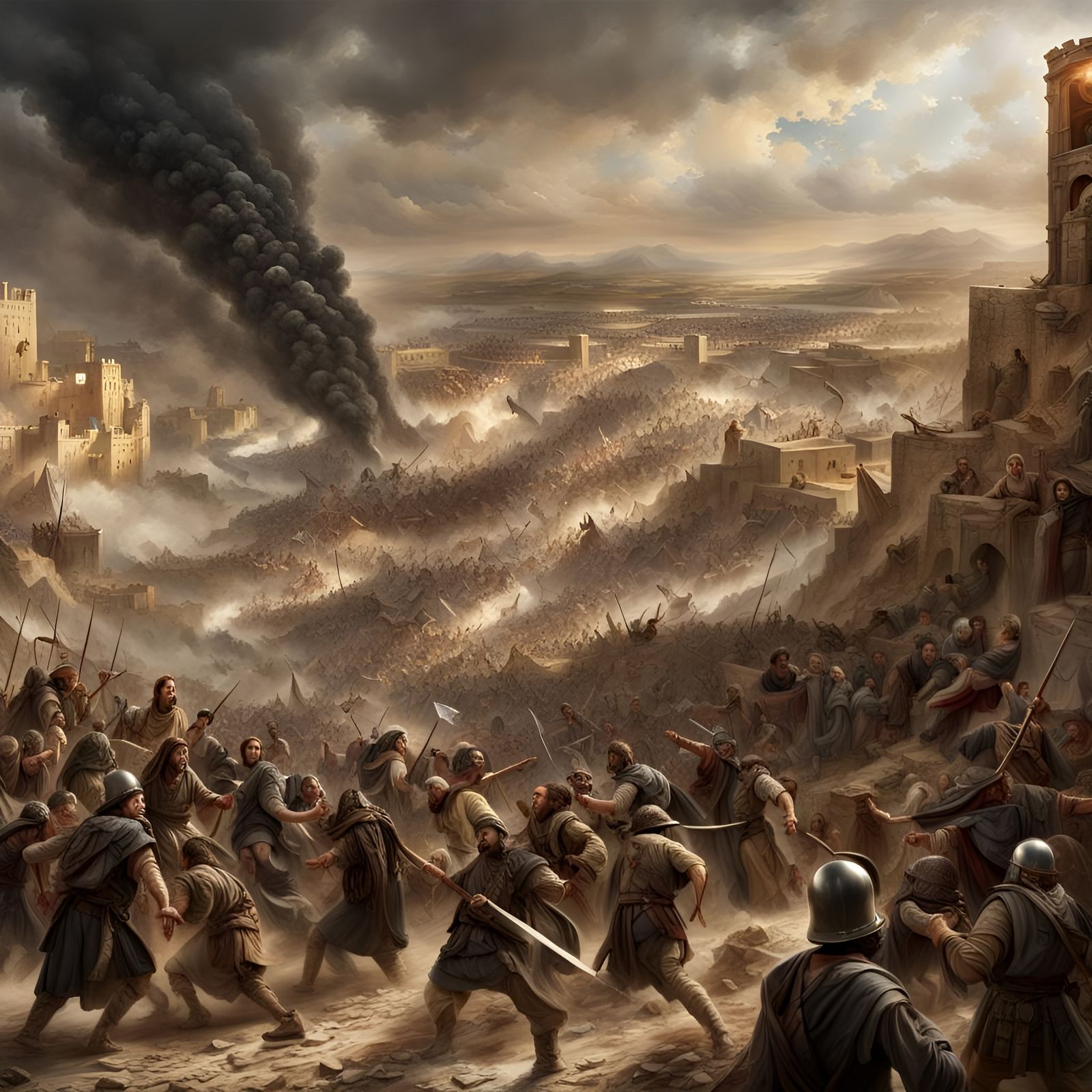The Battle of Jericho: Epic Digital Matte Painting