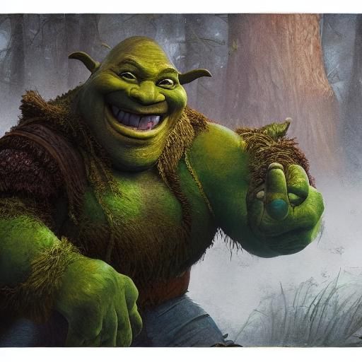 Shrek in Mystical Forest: Concept Art in Unreal Engine