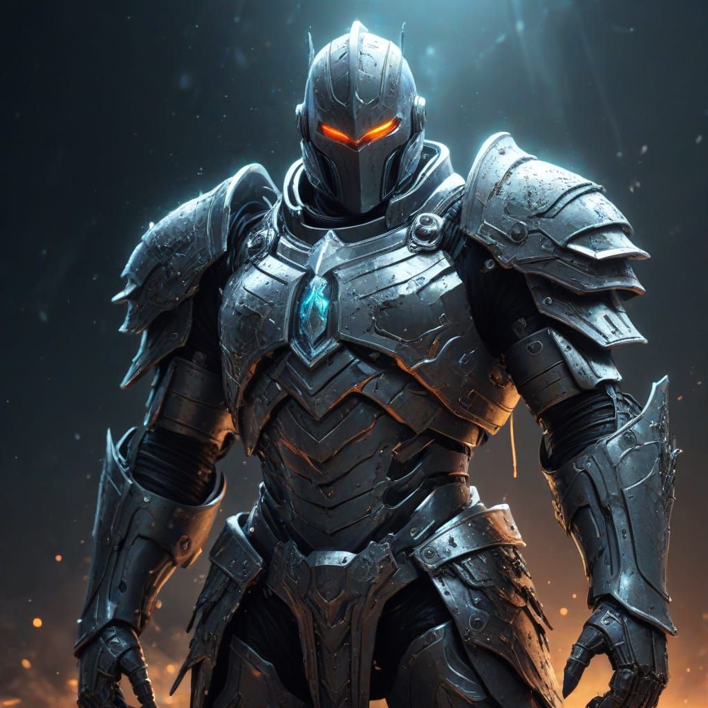 Cosmic Fallen Hero in Celestial Gray