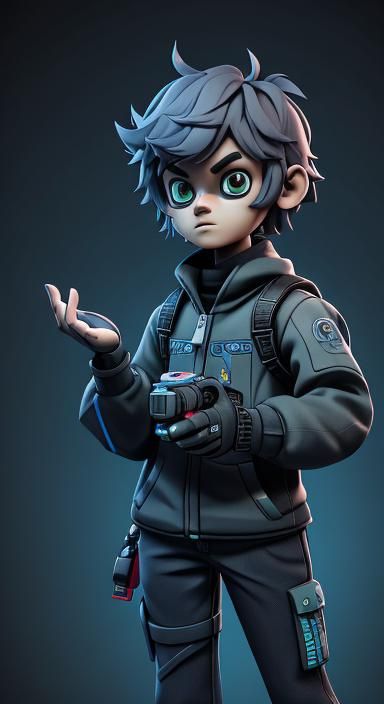 Detailed 3D Render with Matte Background in 8K