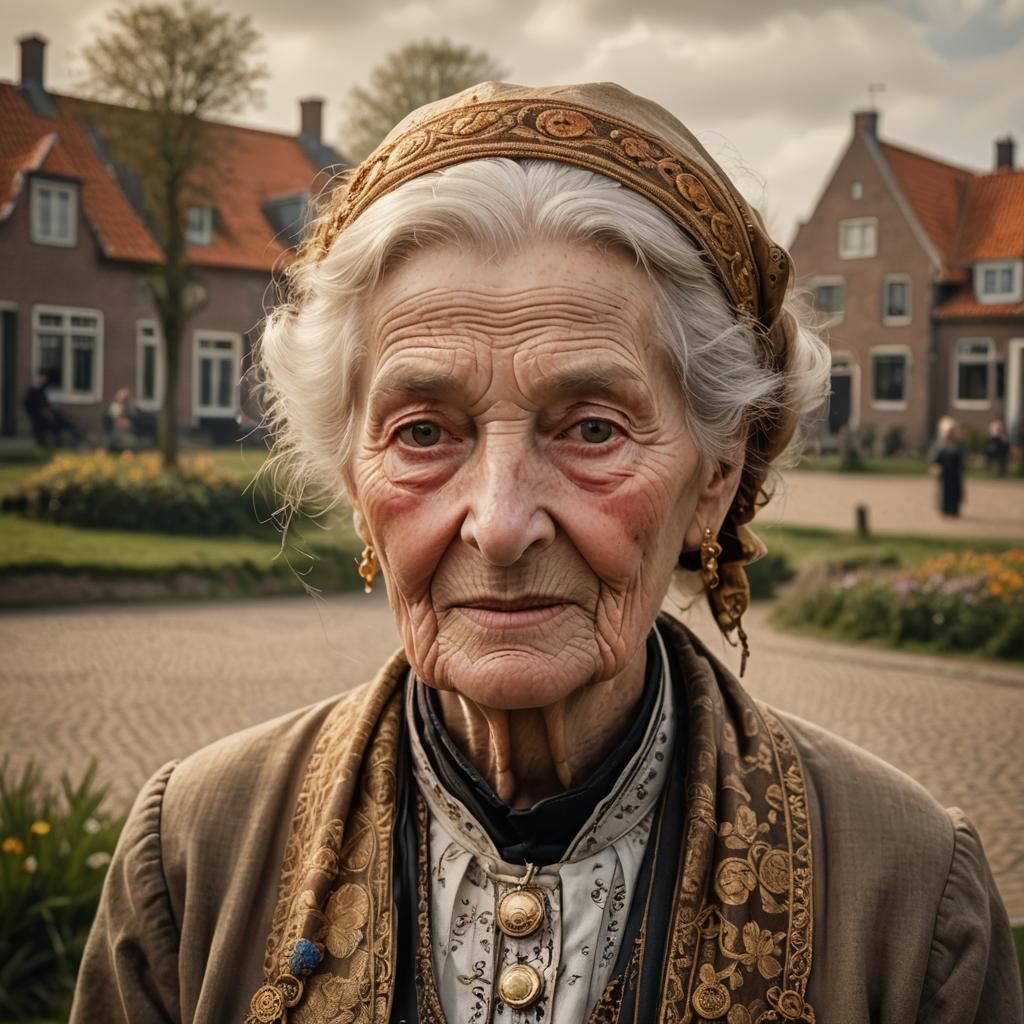 Dutch Golden Age Portrait of Elderly Woman