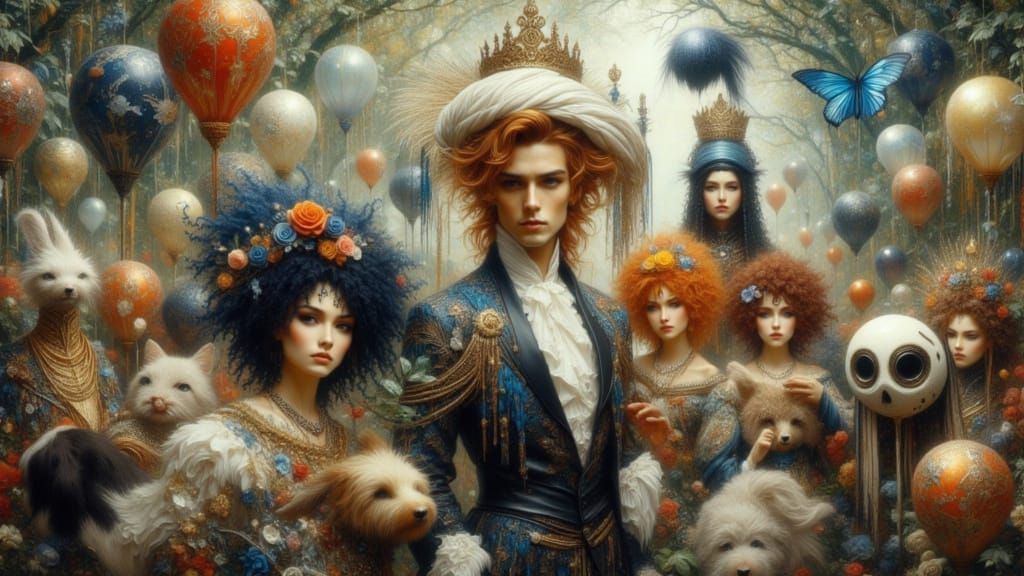 Ghostly Desert Mirage in Impasto Style