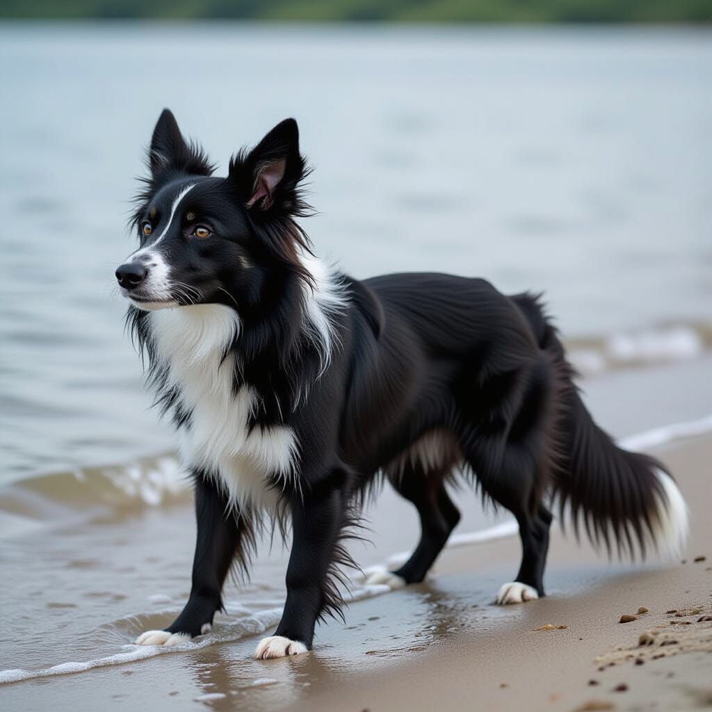 Aquatic Dog-Monkey Creature by a Mexican River