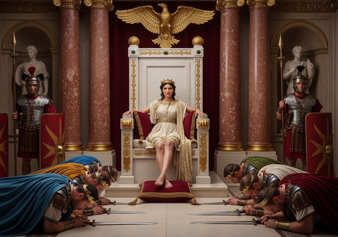 Empress Messalina on her Emerald Throne