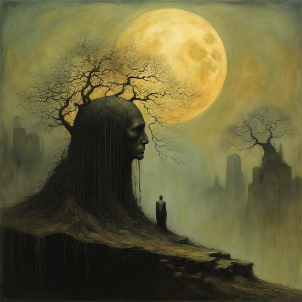 Ethereal Landscape in Muted Tones