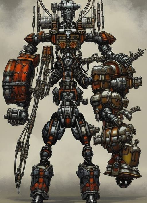 Steampunk Mecha, Robot