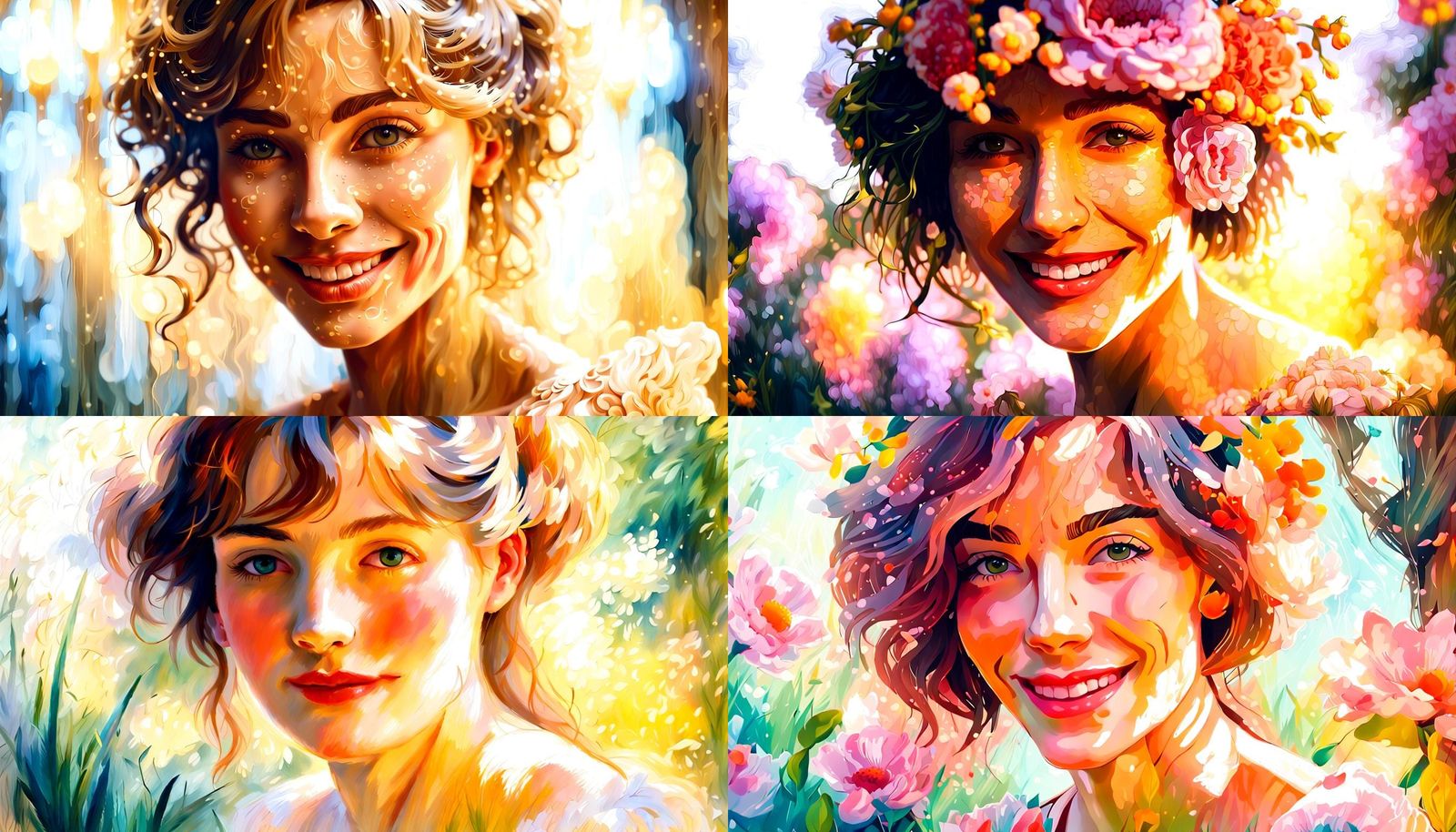 Portrait of a Beautiful Smiling Woman