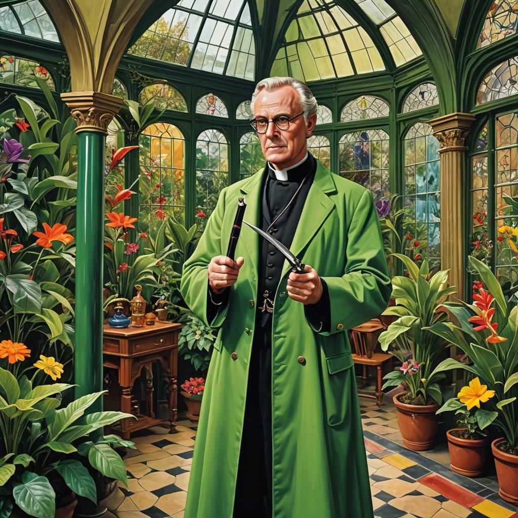 Rev Green in the Conservatory With a Dagger (Cluedo)