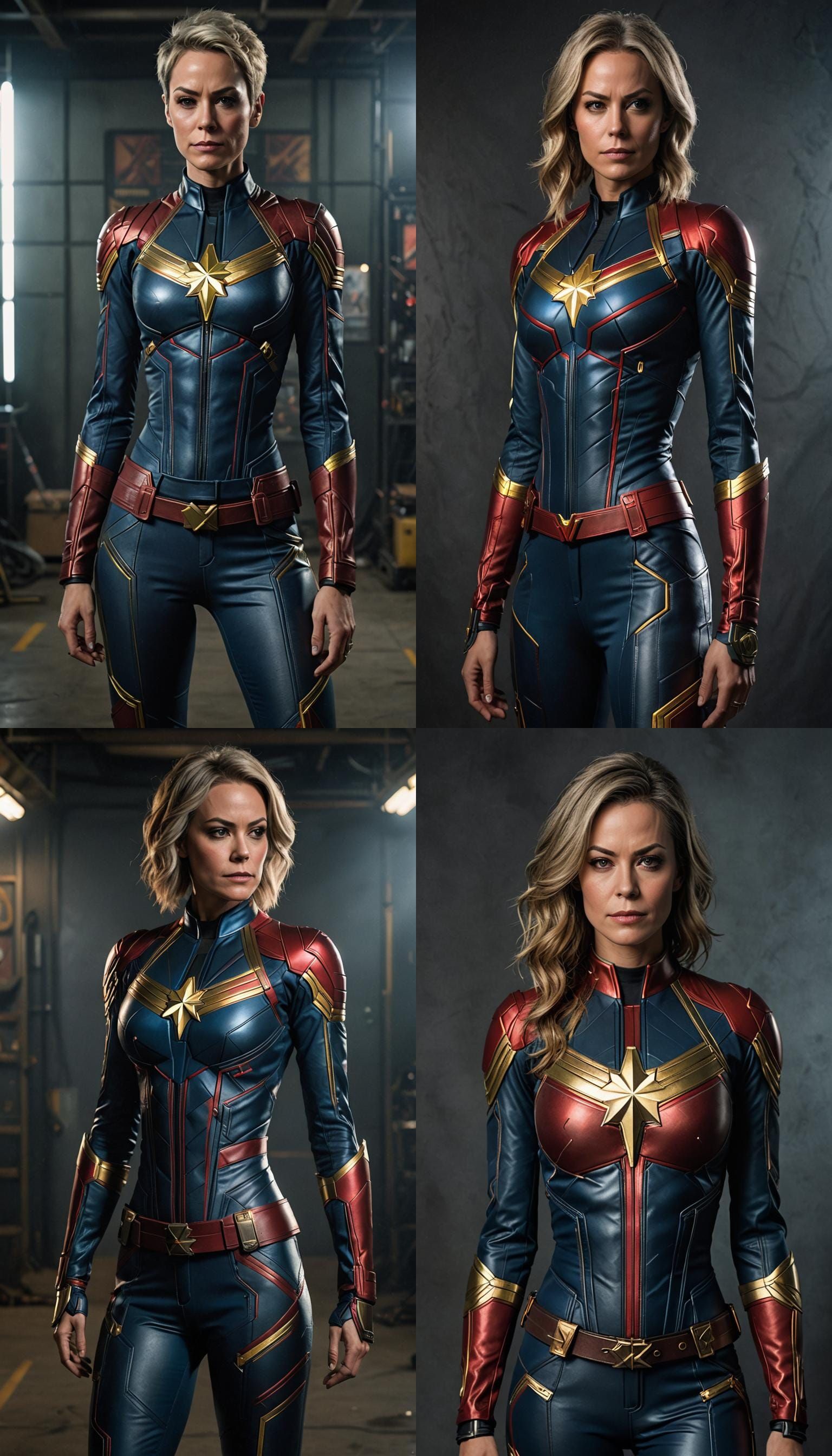Jaime Lee Curtis dressed as CAPTAIN MARVEL