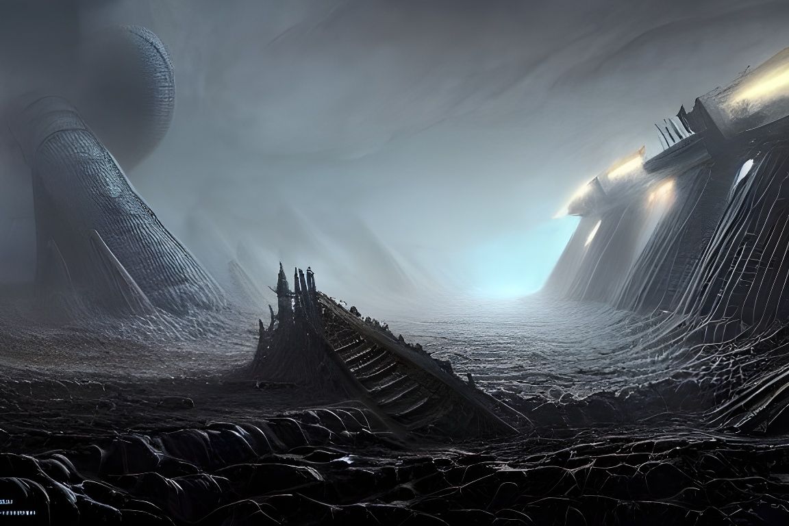 Epic Battlefield of Evil Anunaki and Golems