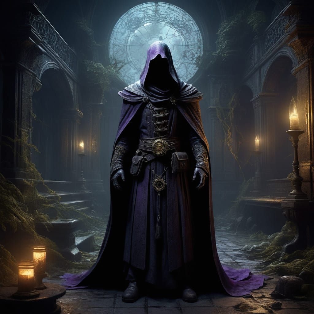 Ethereal Phantom in Dark Fantasy Dreamscape