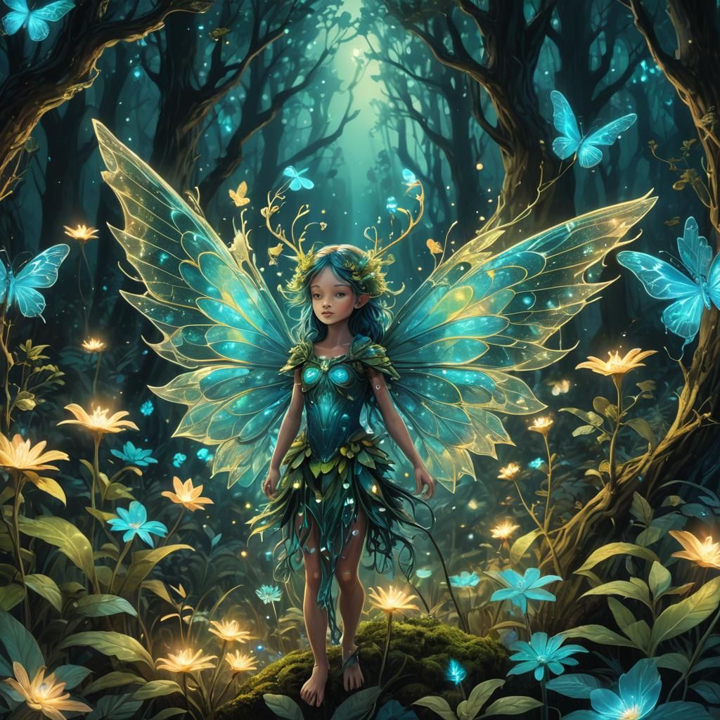 Beautiful Turquoise Fairy