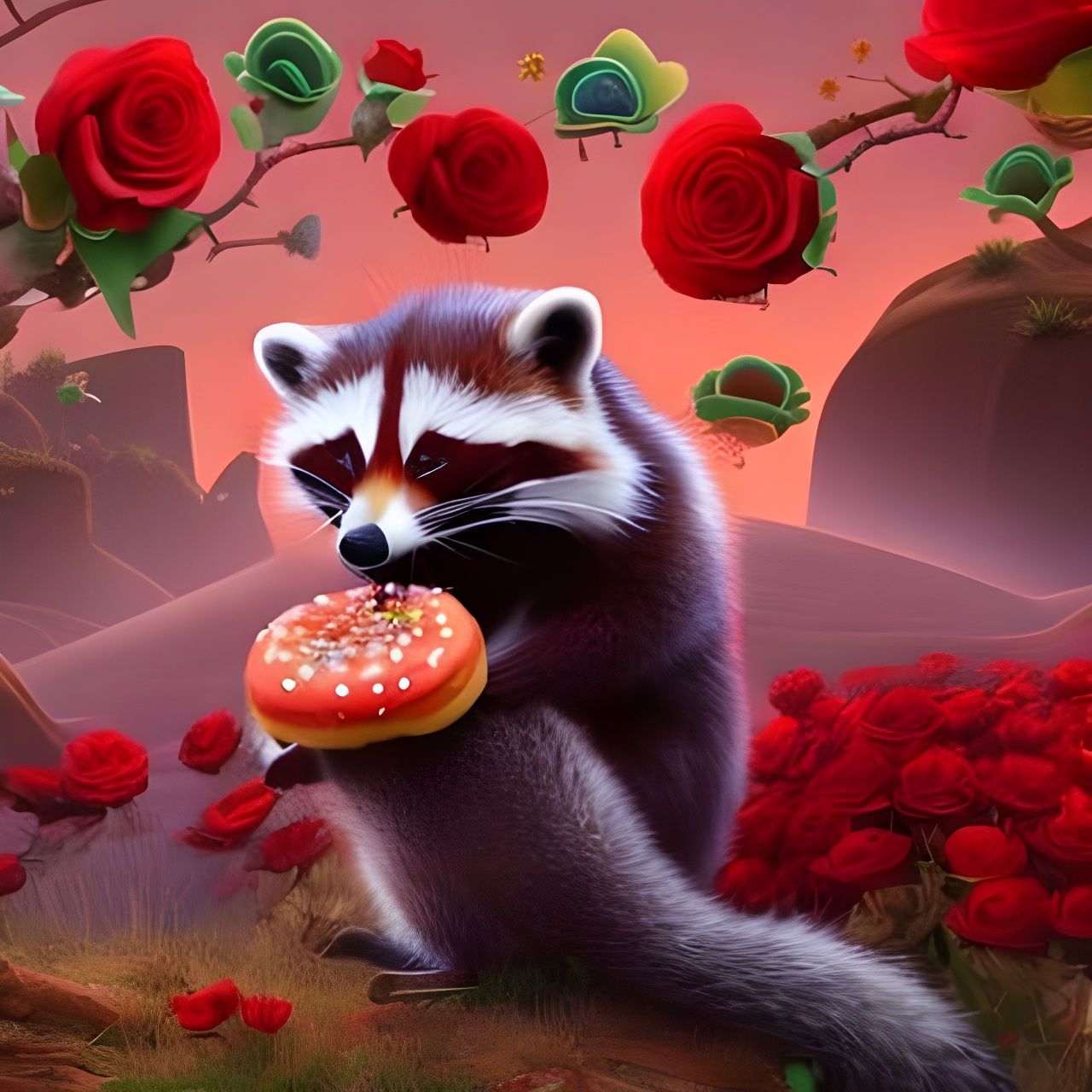 Fantastical Landscape Matte Painting in Deep Color