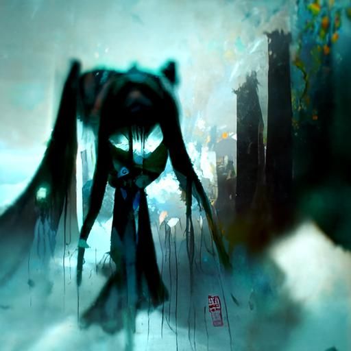 Sinister Hatsune Miku Art
