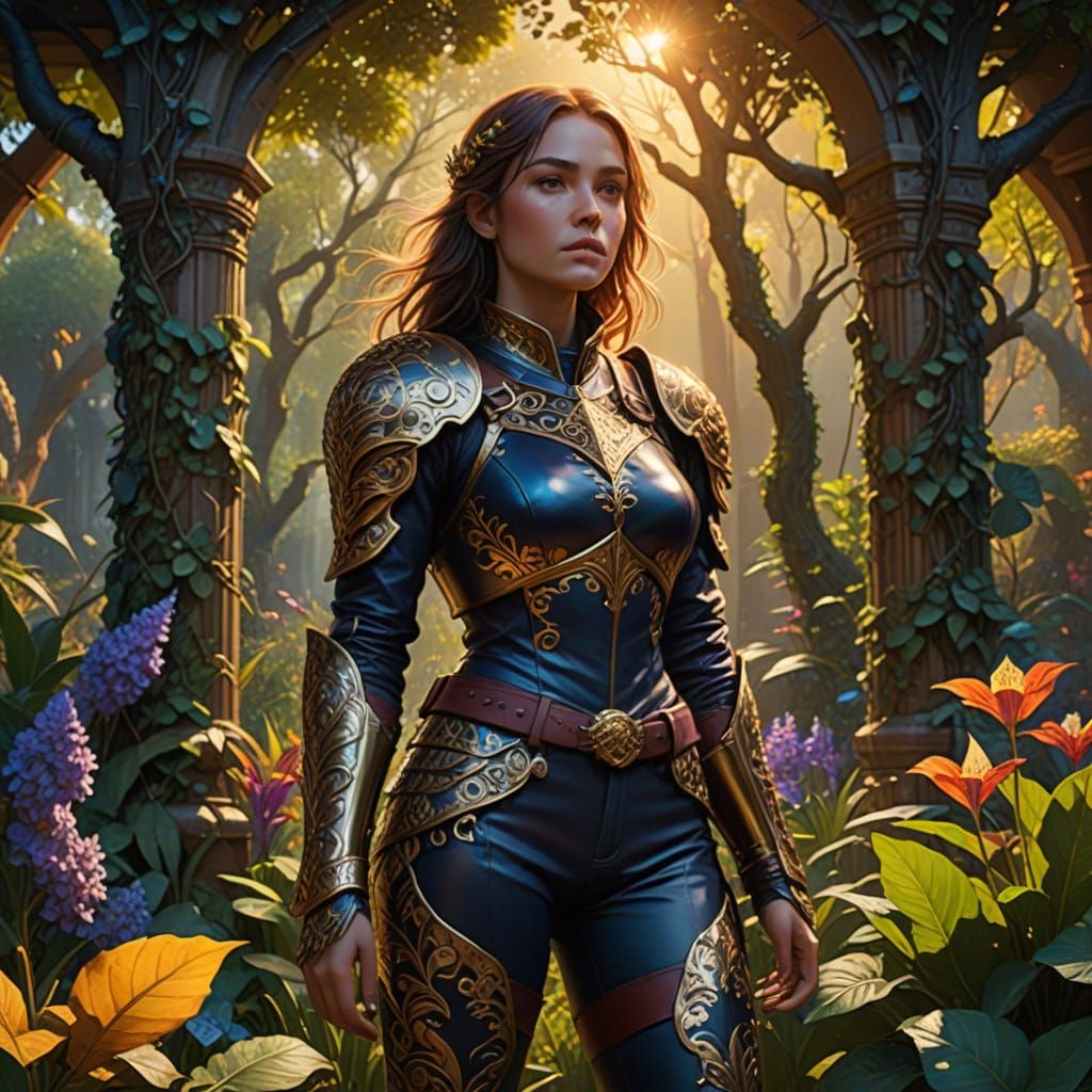 Enchanted Garden Siren in Leather Armor
