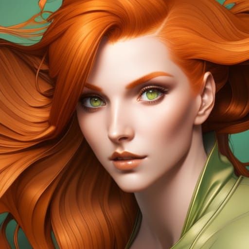 Beautiful Woman Portrait in Hyperdetailed Style