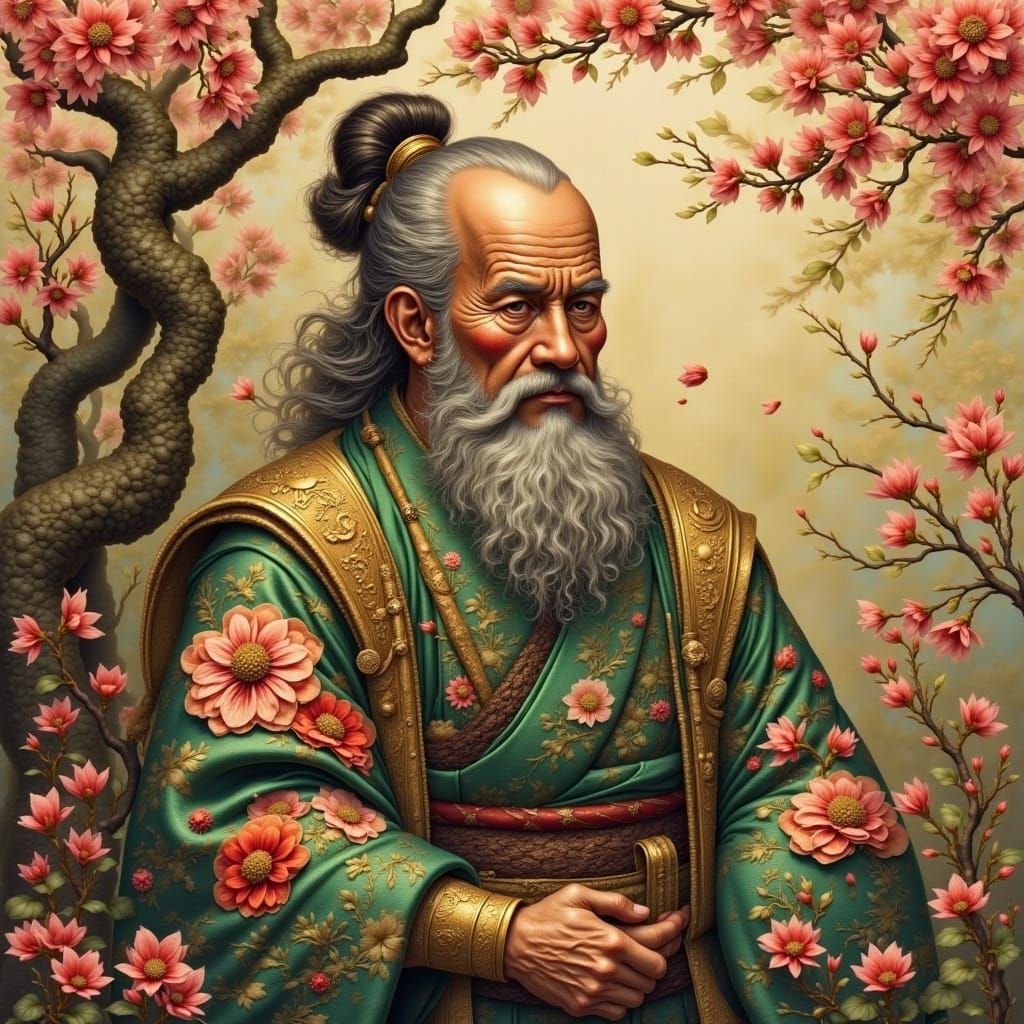 <lora:Japanese Culture:1.0> a old japanese priest