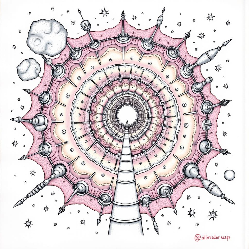 Portrait of Figure Displaying Mixed Emotions