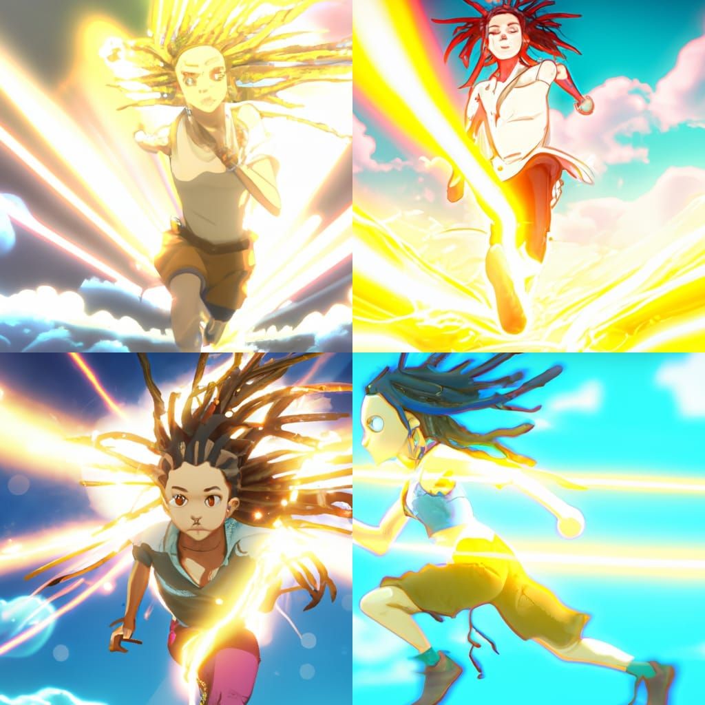 Luminous Saiyan Sprinter: Anime Key Visual