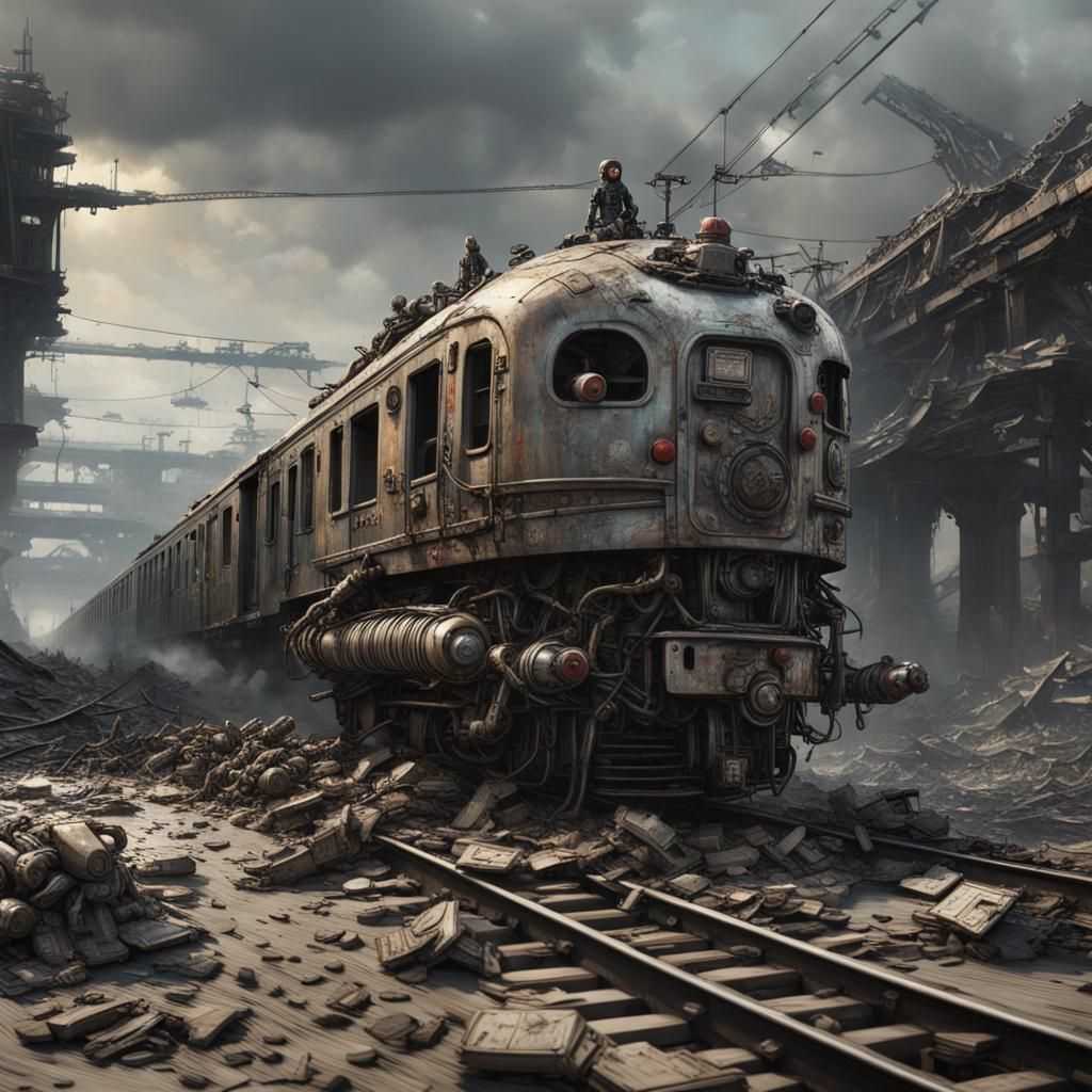Post-Apocalyptic Robot Train: Hope in Desolation