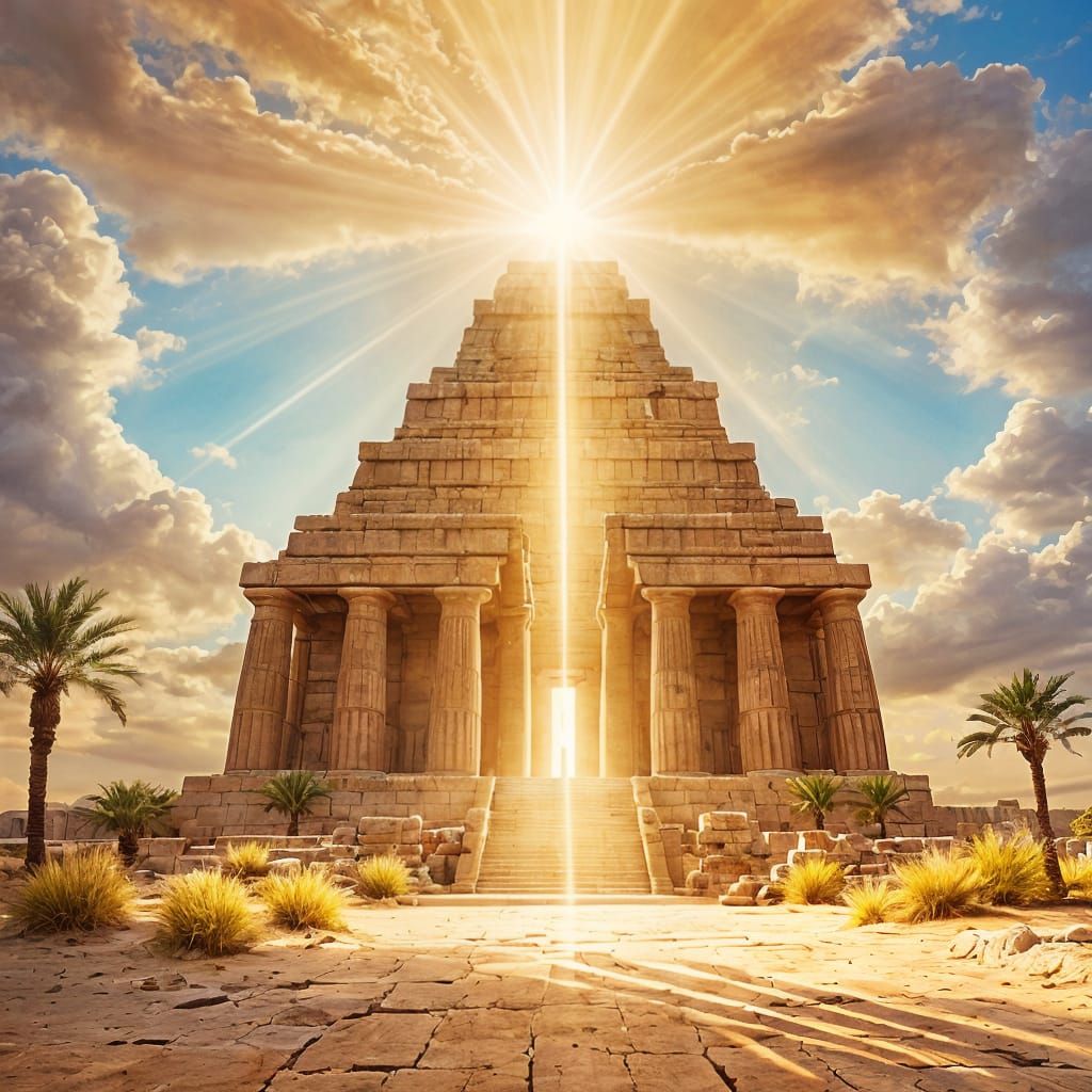 Golden Temple in Ancient Egyptian Style