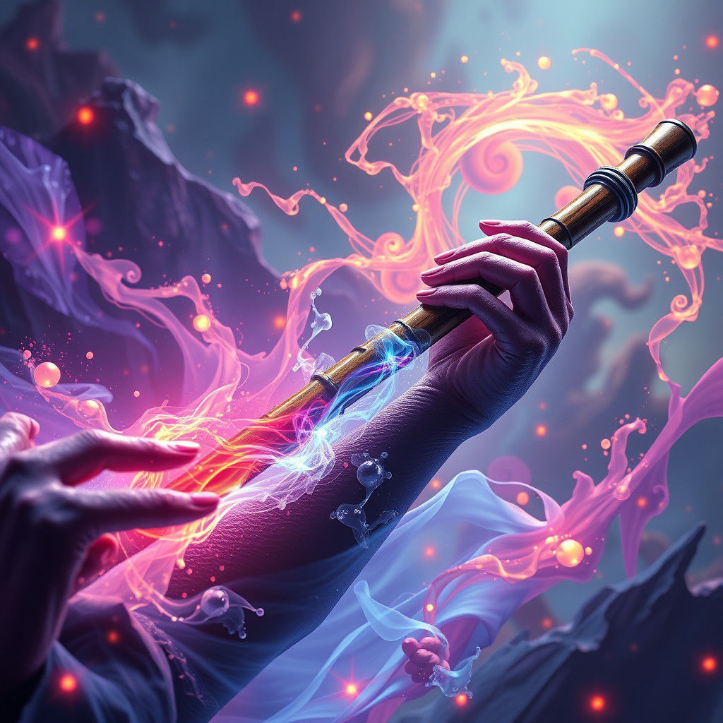 Fantastical Flute Music in Detailed Matte Painting