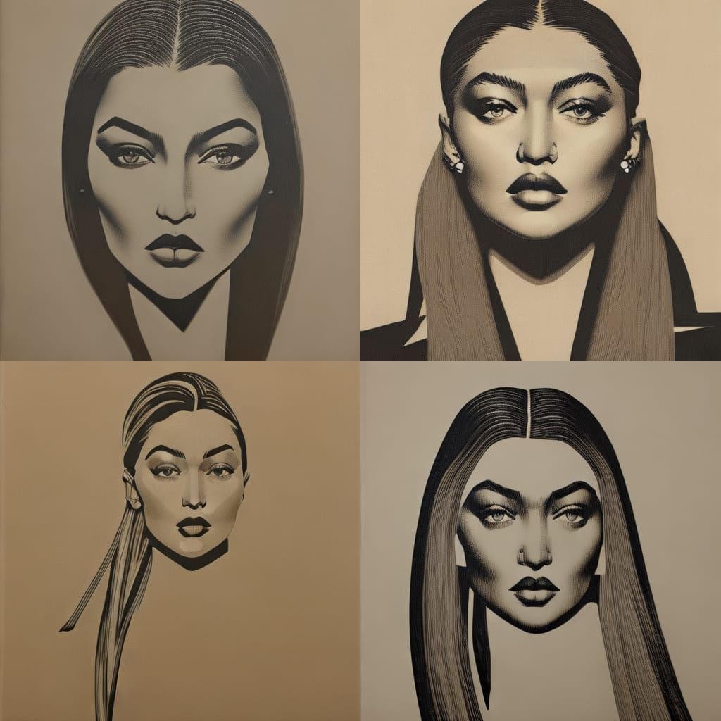 Wanted Poster: Cowgirl Portrait in Charcoal Sketch Style