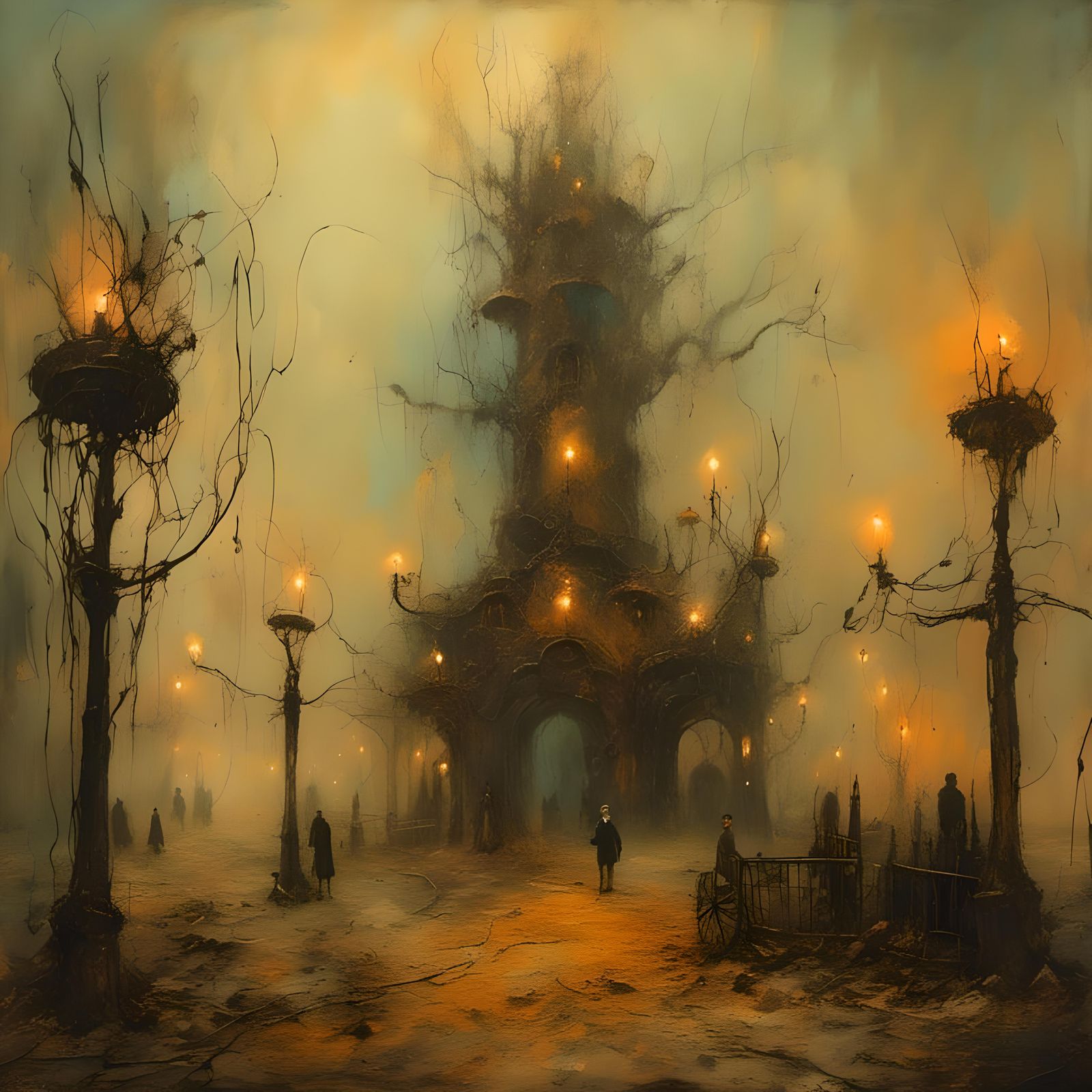 Surreal Theme Park Inspired by Bosch and Beksiński