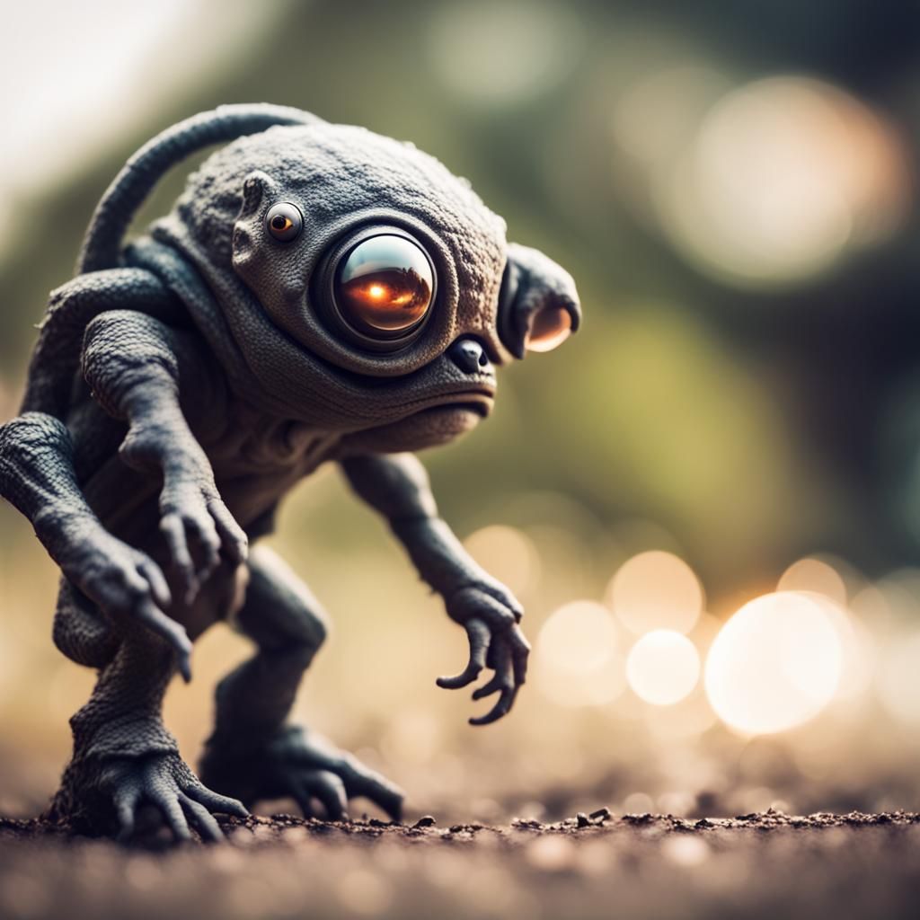 Alien Invasion: Extraterrestrial Creature on Earth