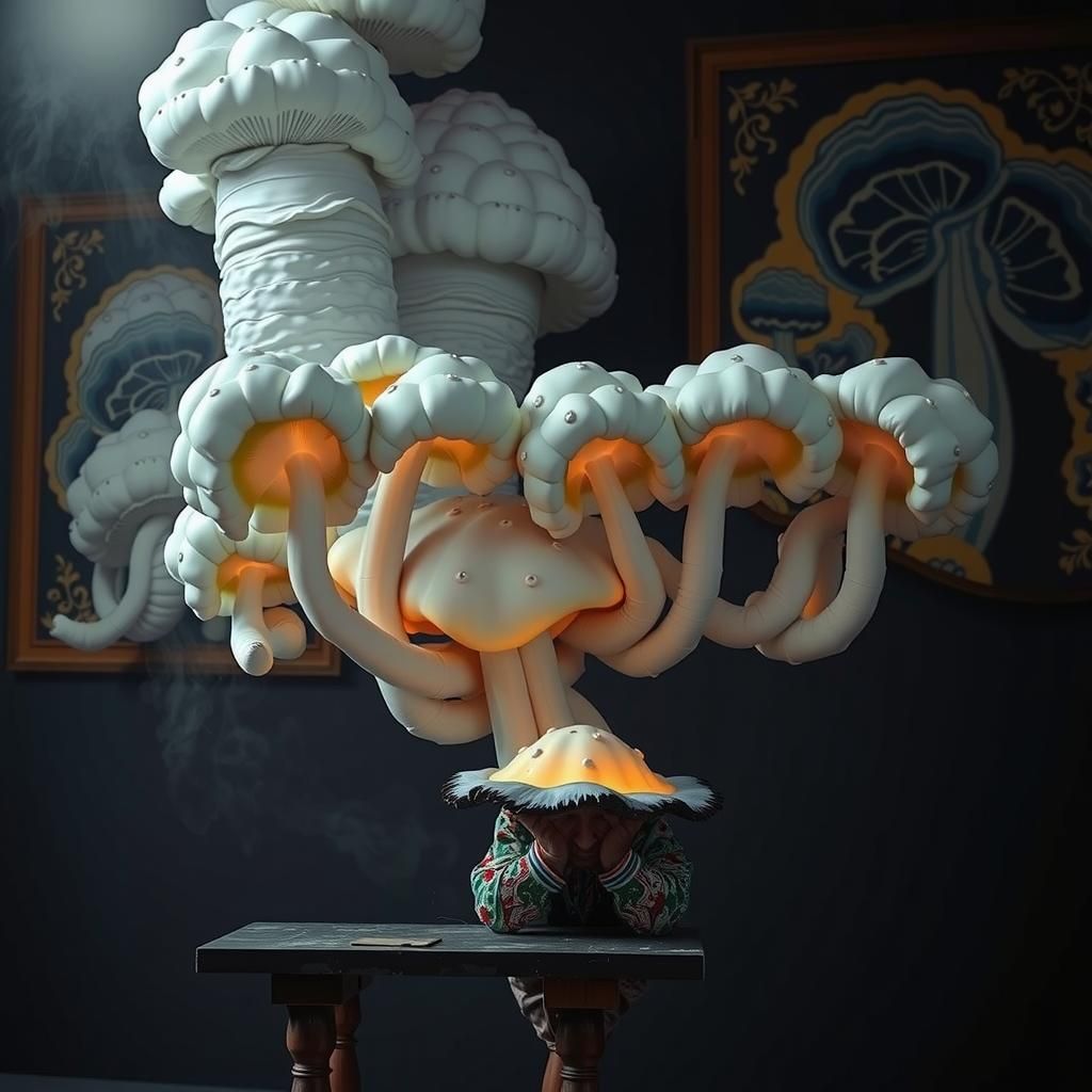 Romanian Artisans Tend Porcelain Mushrooms