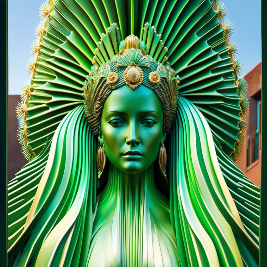 Saguaro Goddess of the Desert Oasis