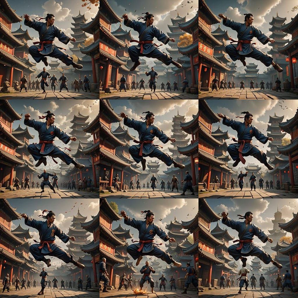 Epic Kung Fu Fight in 3D Game Style