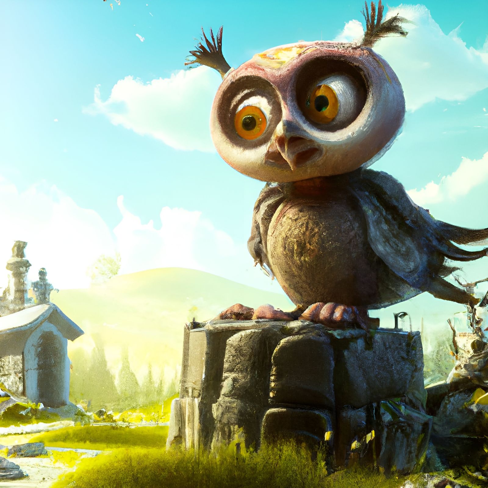 Hooty guard of the grave