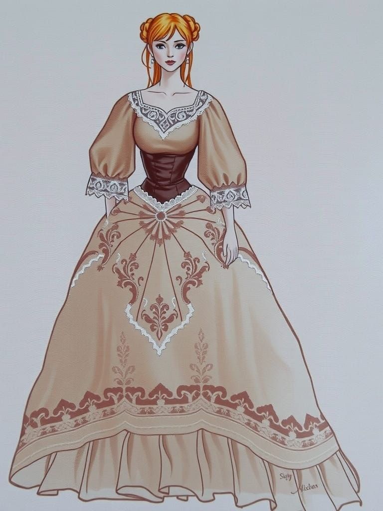 Elegant Brazilian Woman in Hypered-Realistic Portrait