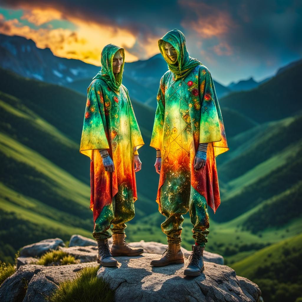 Cosmic Dreamscape: Liquid Acrylic Fantasy Art