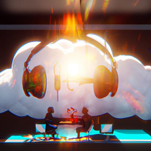 Heavenly Cloud Recording Studio in Unreal Engine