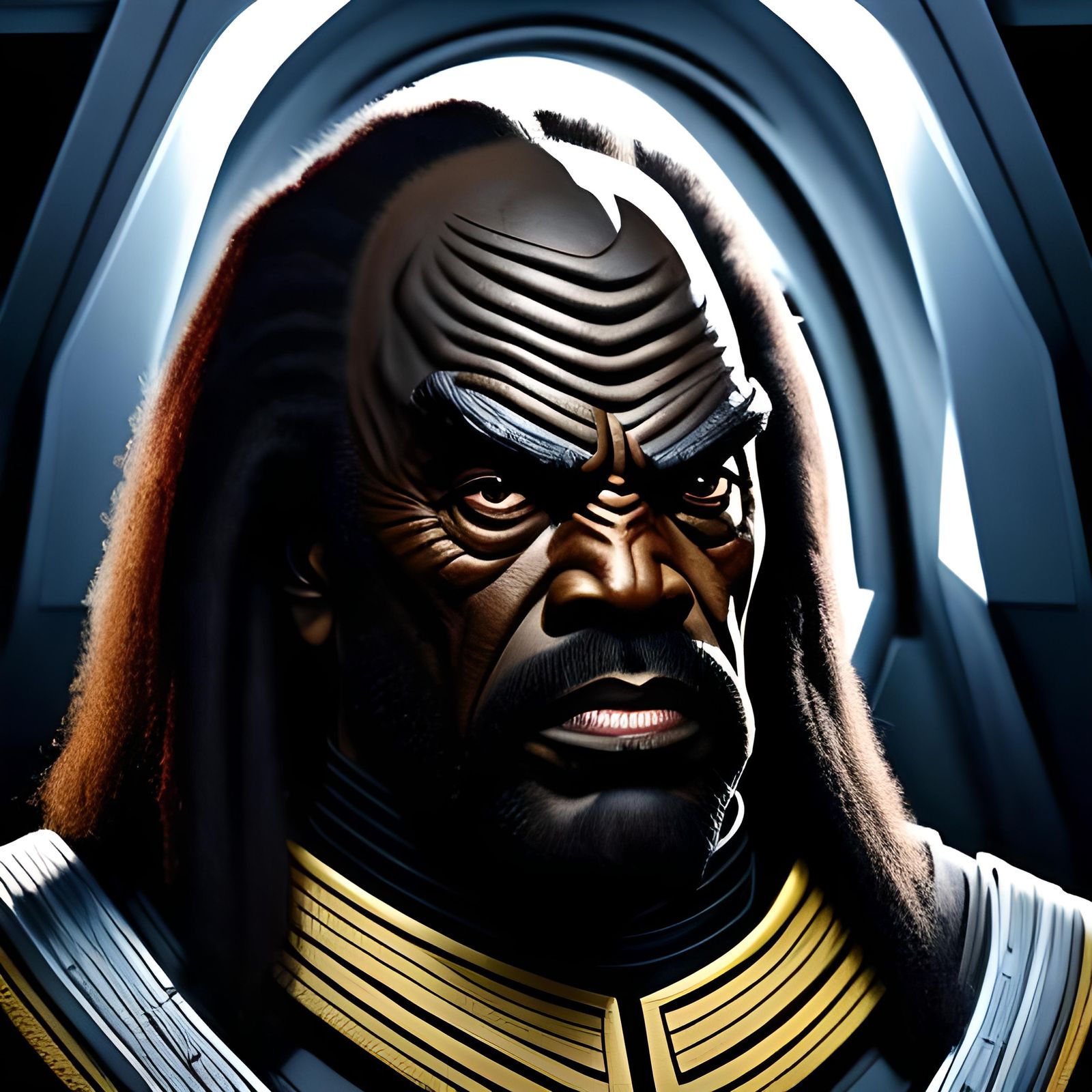 Klingon Warriors in Spaceship Battle, Cinematic Lighting