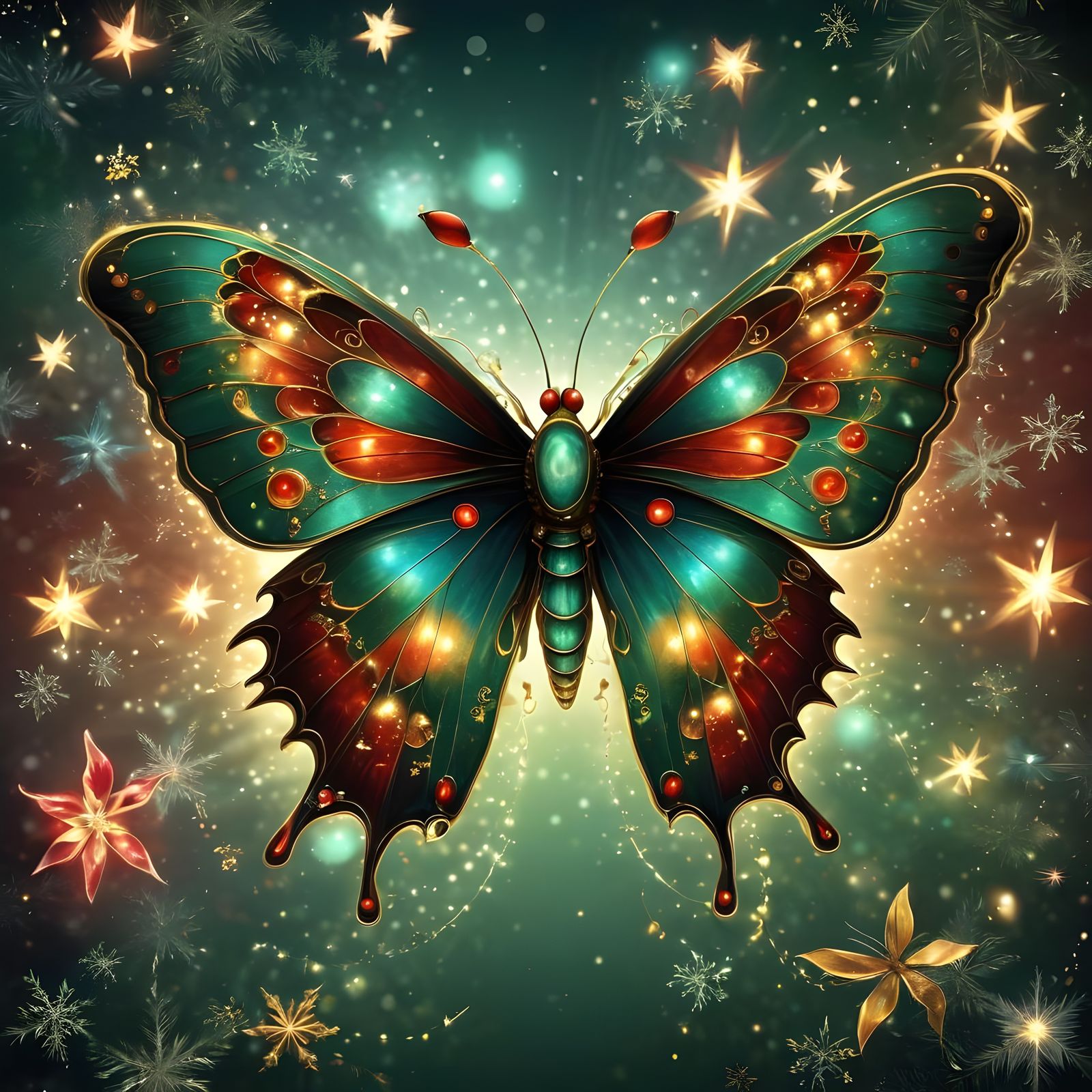 Enchanted Christmas Butterfly