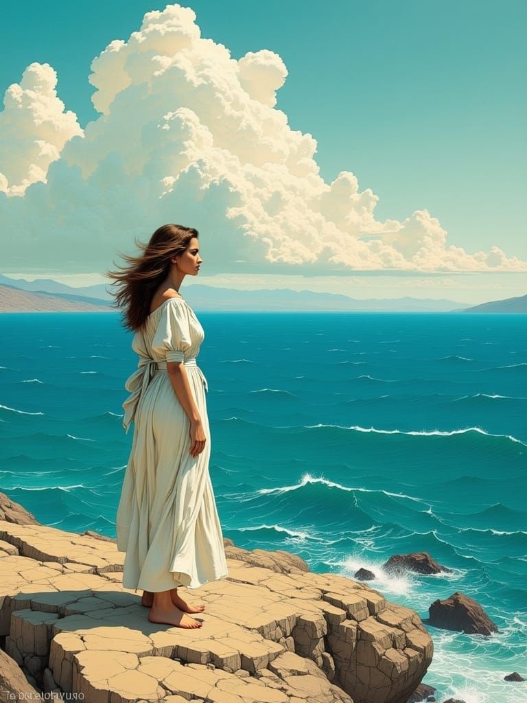 Aegean Sea Vista in Classic Maritime Style