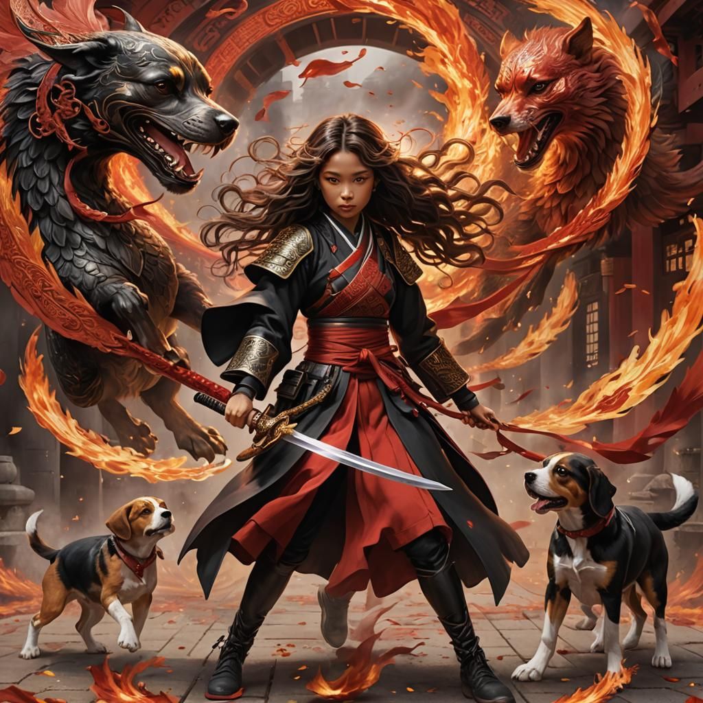 create ultra hyper realistic ,A girl, 19 years old, with long curly hair, black with brown highlights tied on two sides,...