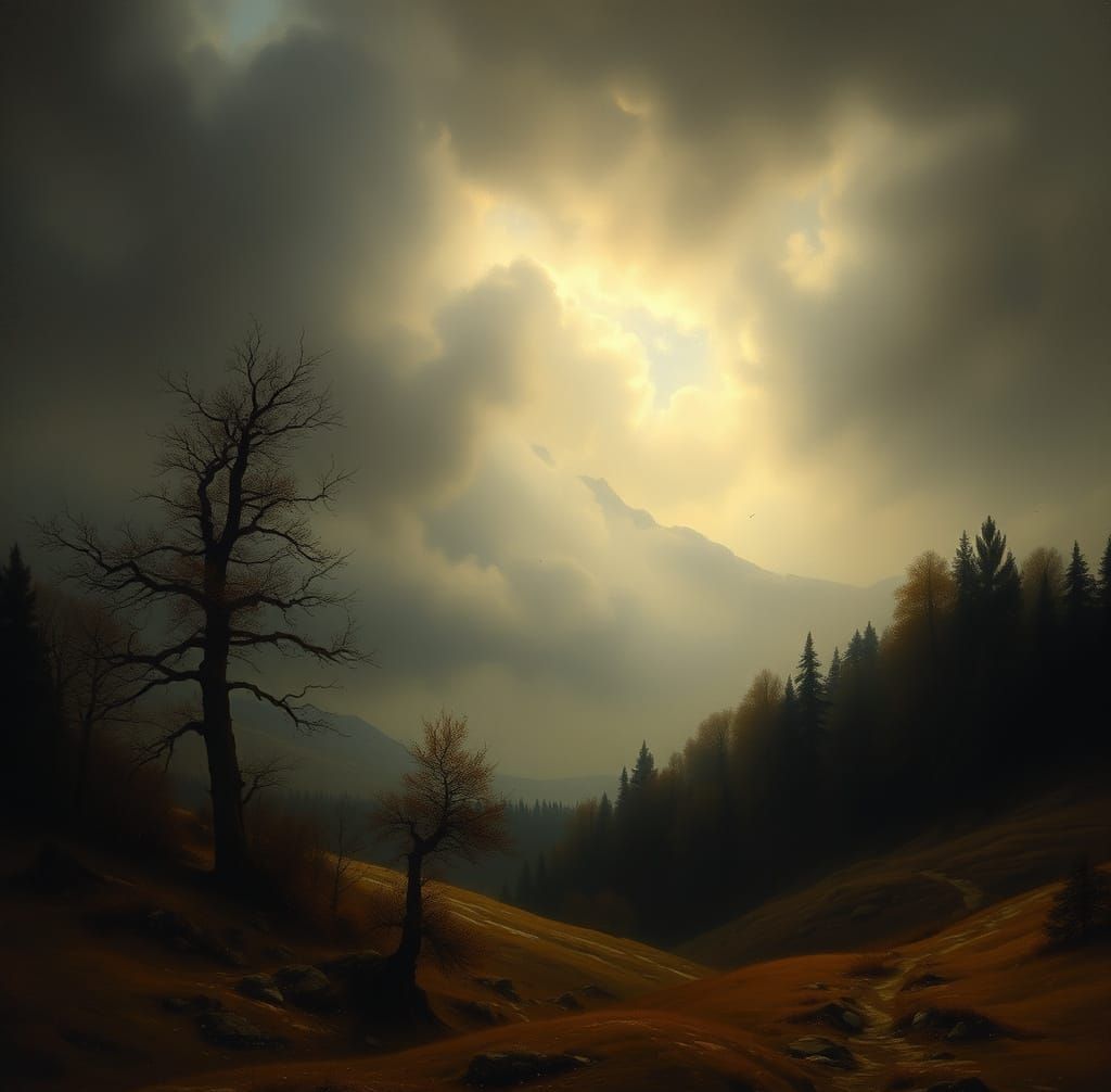 Romantic Atmospheric Landscape Art