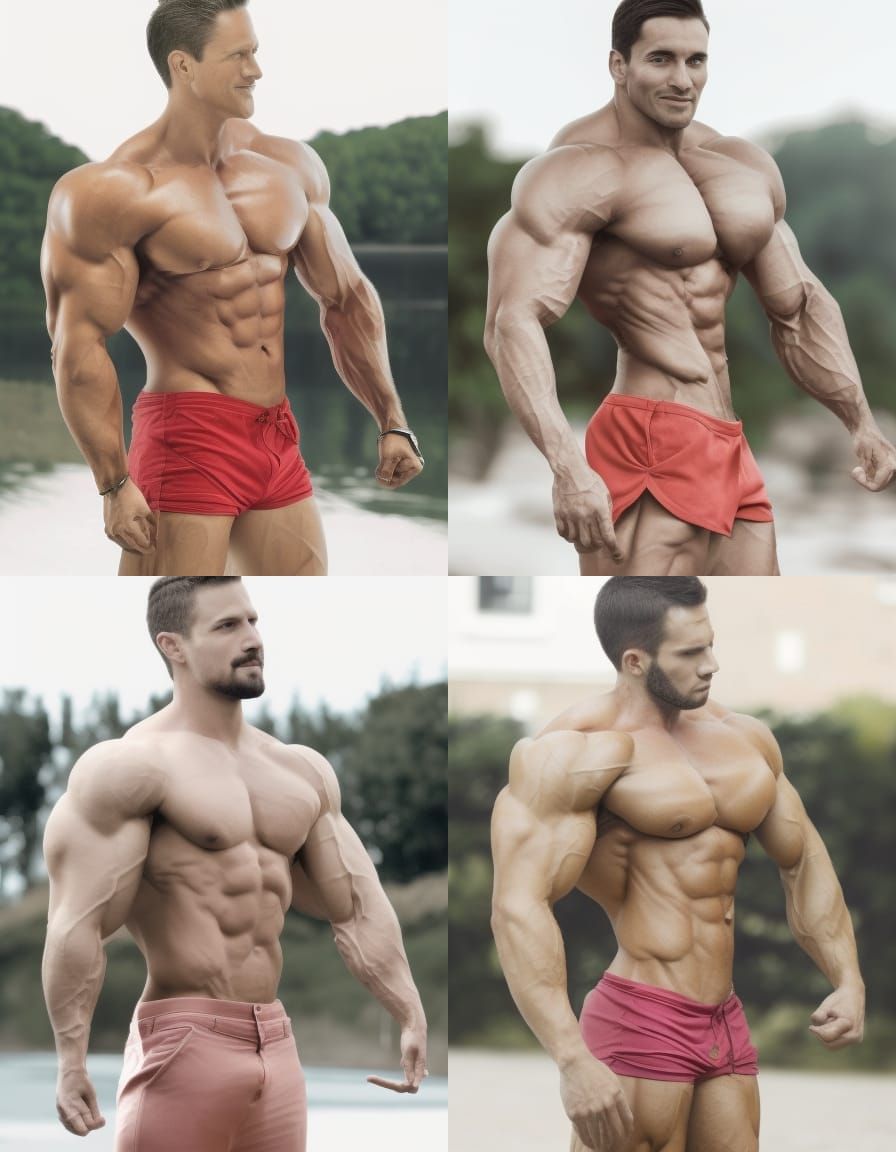 AI Generated Muscular Man