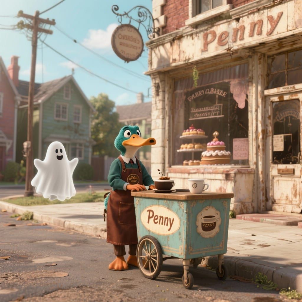 Platypus Barista & Ghost Baker in Suburban Town